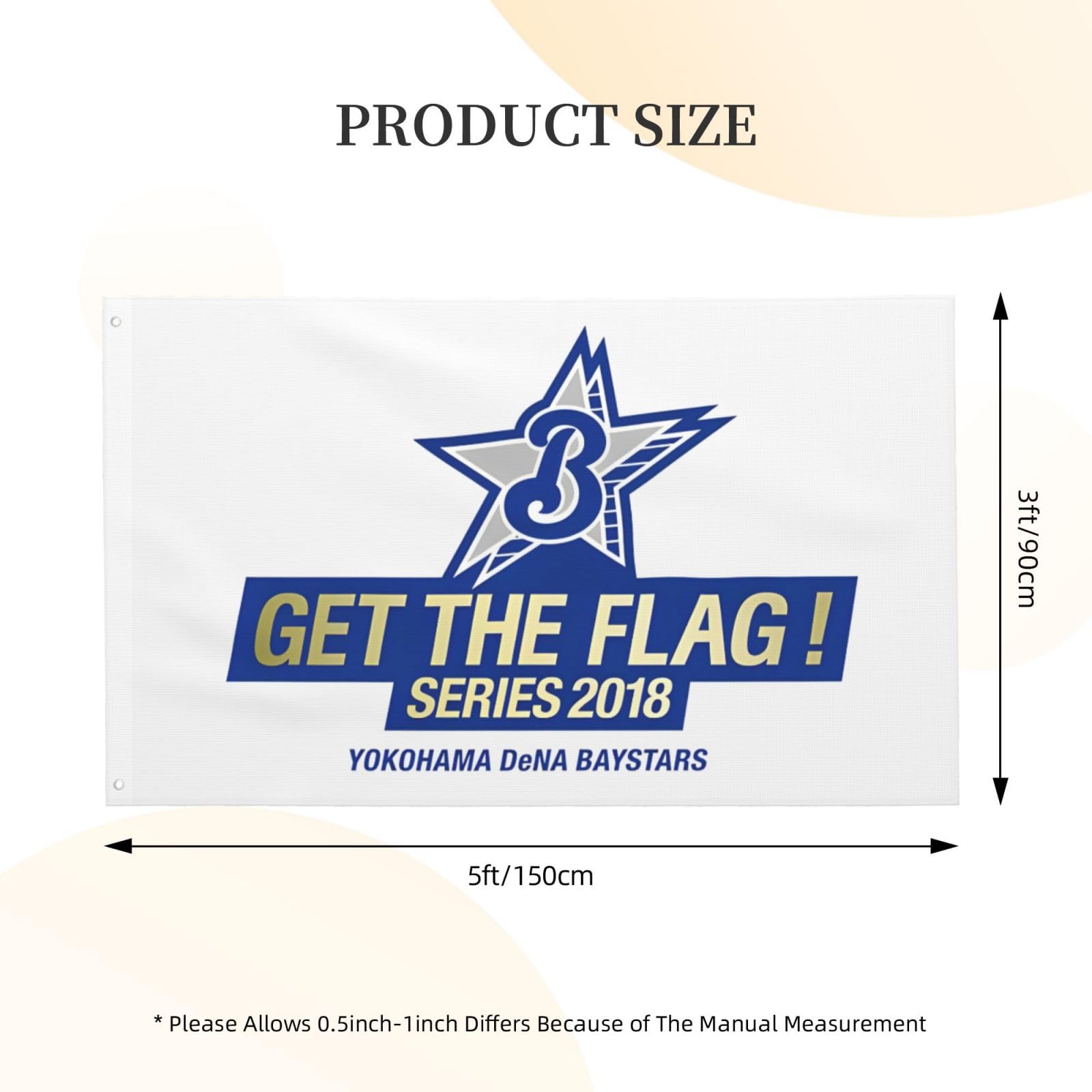 Amazon.co.jp: 旗 横浜denaベイスターズ 応援 野球の旗 スポーツ観戦